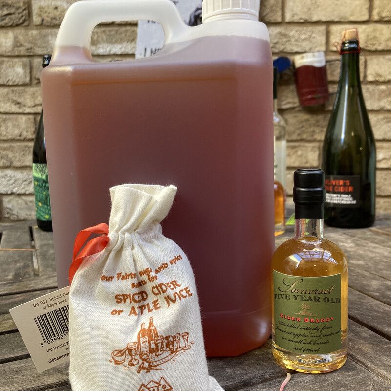4 litres Cider with Mulled Spices + 5 Year Brandy