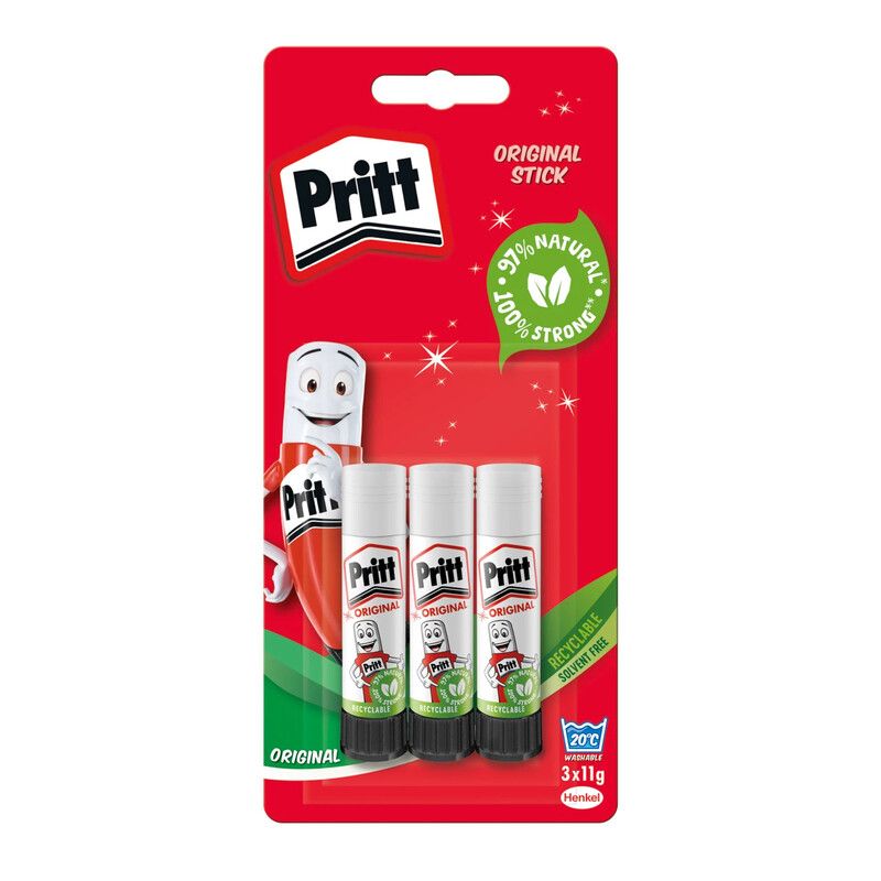 Original Pritt Stick Pack of 3