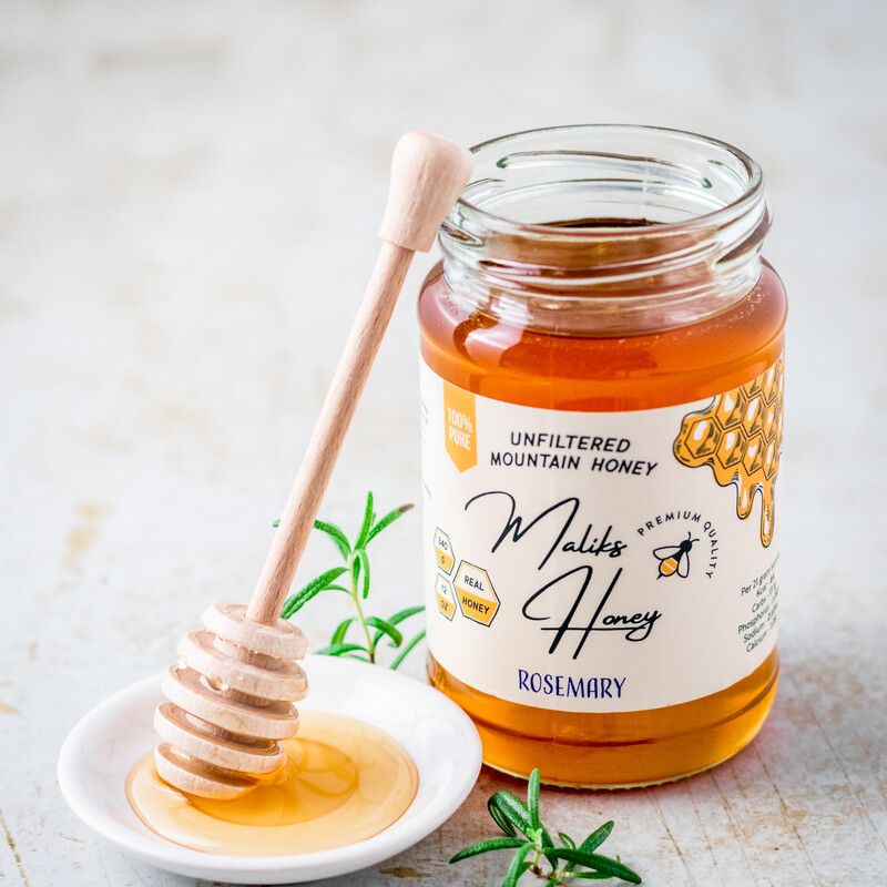 Pure Raw Rosemary Mountain Honey