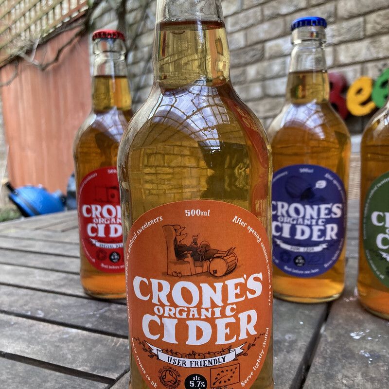 Crone's Organic Cider x 4 500ml Bottles 