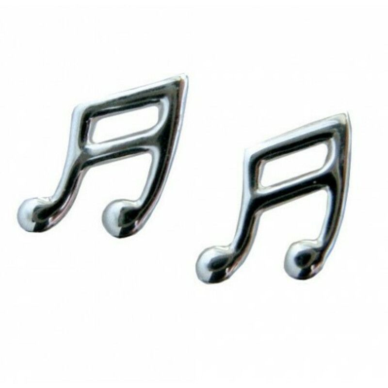 Sterling Silver Semi Quaver Earrings. 