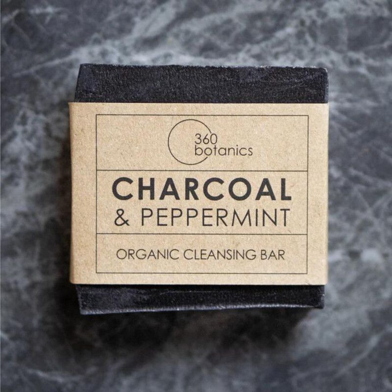 Charcoal & Peppermint Organic Cleansing Soap