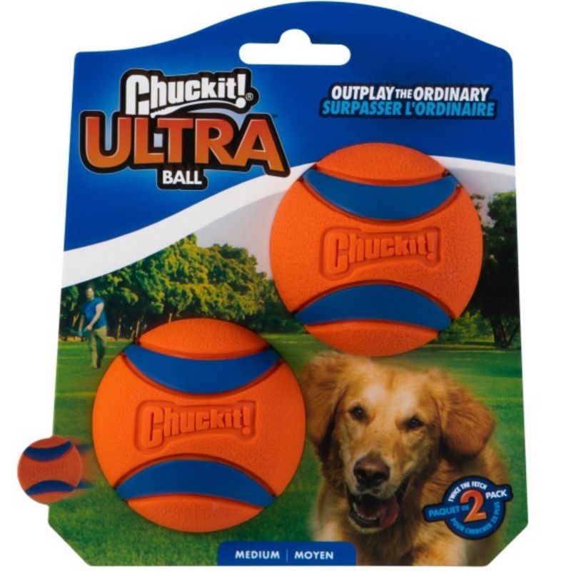 Chuckit! Ultra Ball 2 Pack Medium 6.5cm