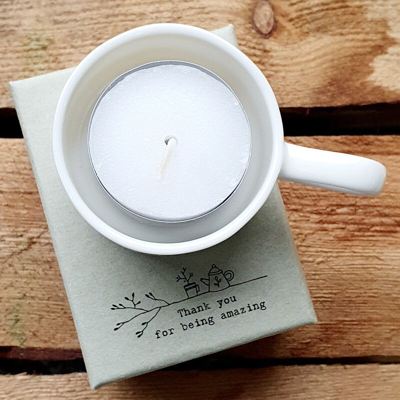 "Thank you for being amazing" Tealight holder