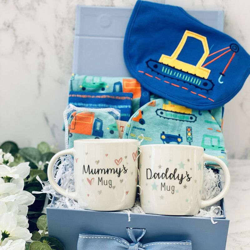 New Parents & Baby Gift Box - Blue Digger Original