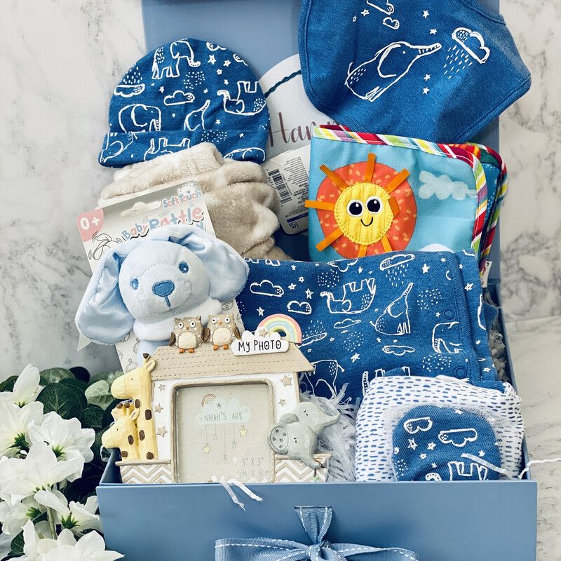 New Baby Boy Gift Box - Blue Elephant