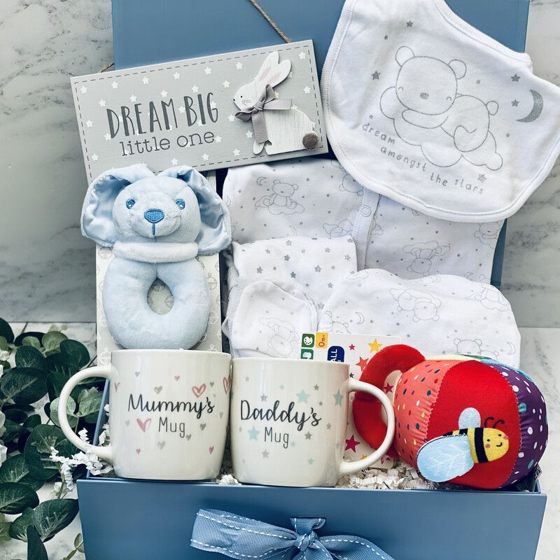 New Parents & Baby Gift Box - White Bear Large