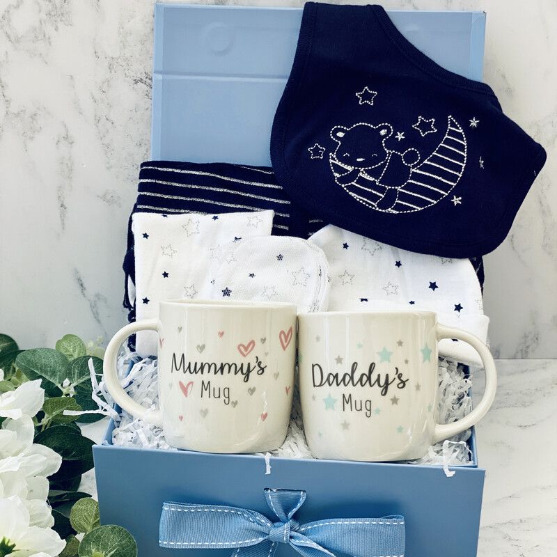 New Parents & Baby Gift Box - Blue Bear Original