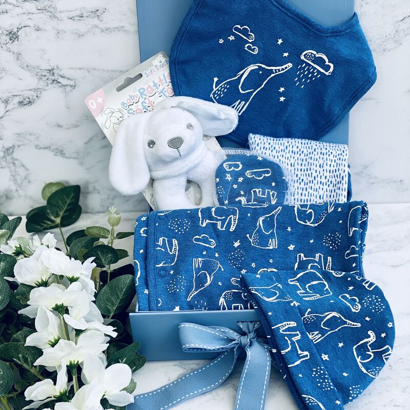 Baby Boy Gift Box - Blue Elephant