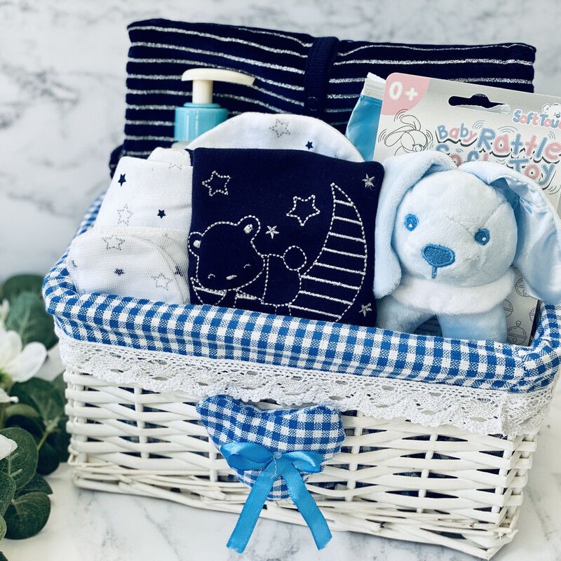 New Baby Boy Gift Hamper - Original Blue Bear
