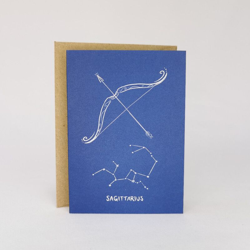 Jessica Illustrates Celestial Card A7 Sagittarius