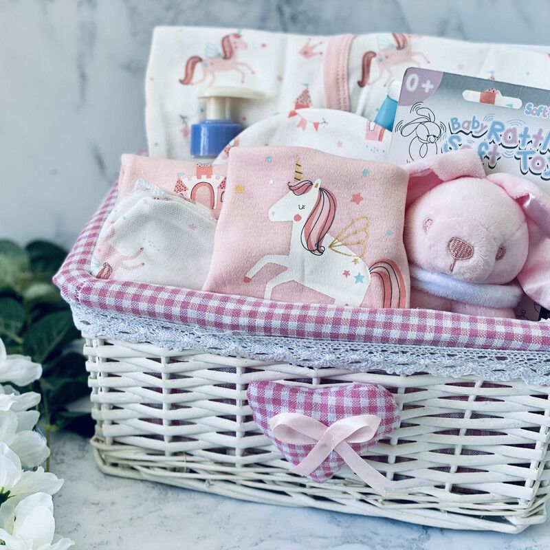 New Baby Girl Gift Hamper - Original Pink Unicorn