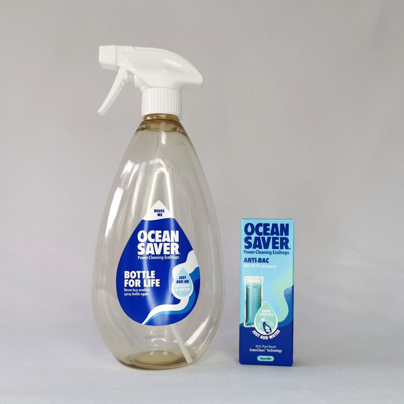 OceanSaver Antibacterial Cleaning Drops + Bottle For Life – Ocean Mist