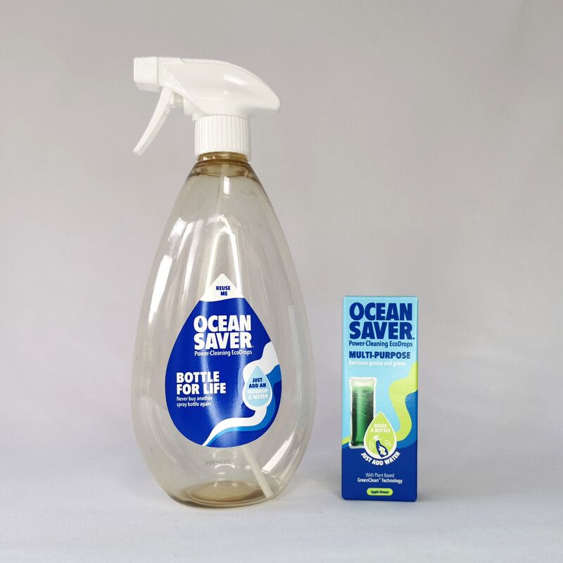 OceanSaver Multipurpose Cleaning Drops + Bottle For Life – Apple Breeze