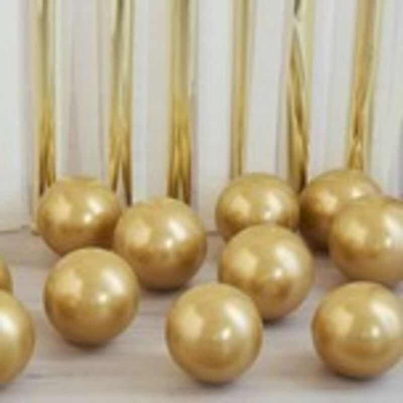 Eco Friendly 40 silver or gold 5 inch Balloons