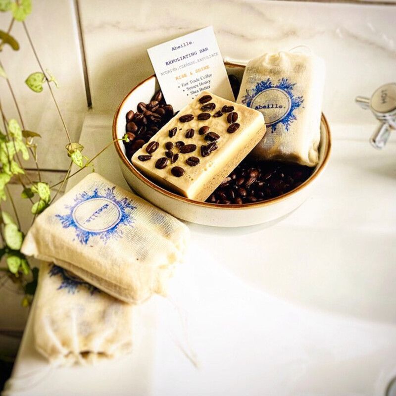 Coffee & Cocoa Exfoliating Bar, With Shea Butter and Honey 