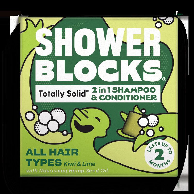 Shower Blocks 2in1 Shampoo Bar – All Hair Types
