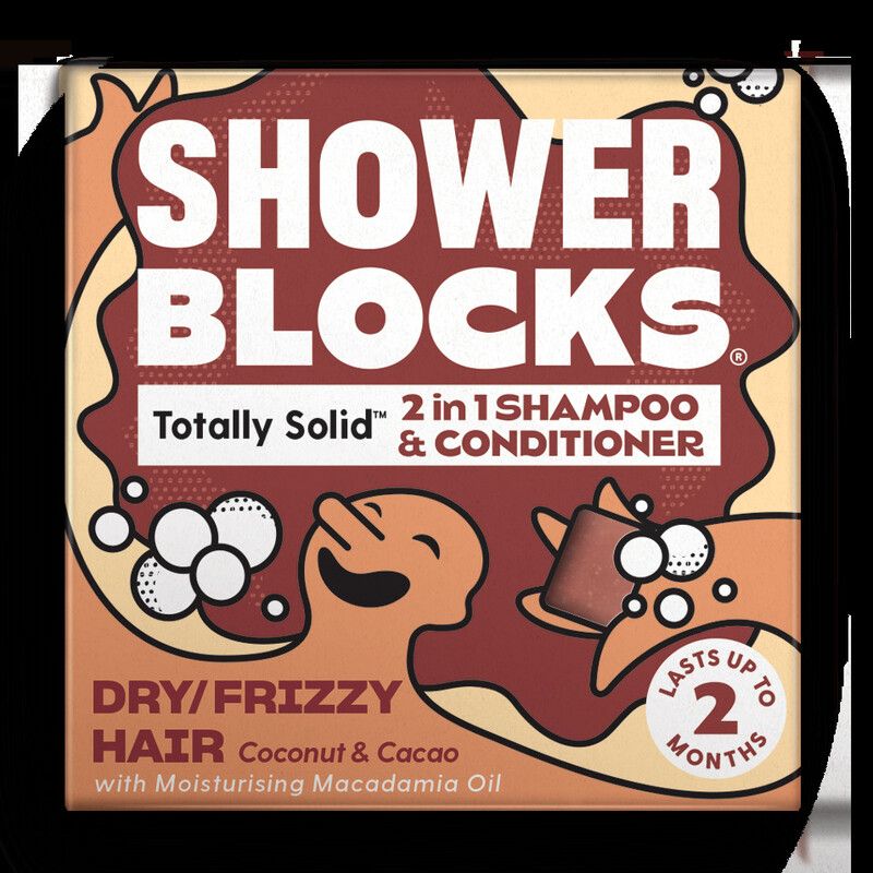 Shower Blocks 2in1 Shampoo Bar – Dry/ Frizzy Hair