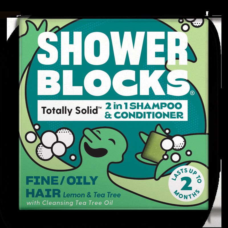 Shower Blocks 2in1 Shampoo Bar – Fine/ Oily Hair