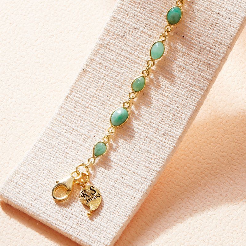 Emerald and Gold Bracelet