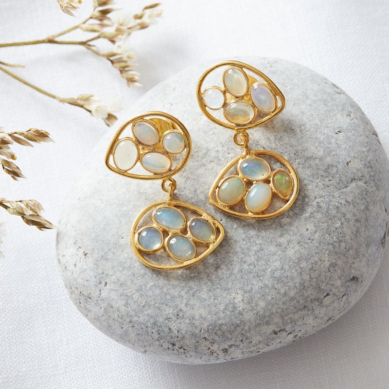 Opal Multi Gemstone Earrings