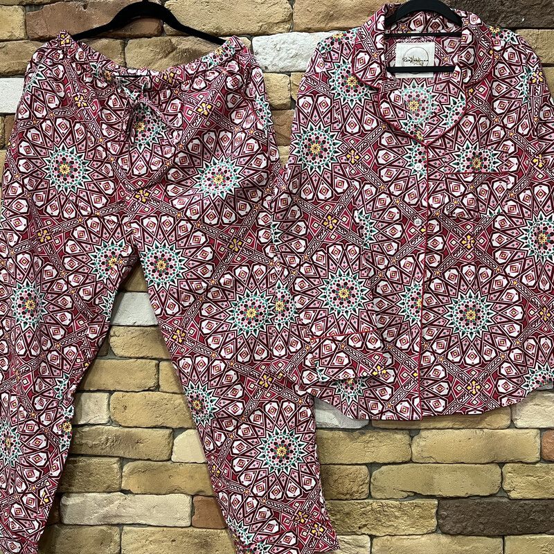 Scarlet Checks Long Sleeve Pyjama Set