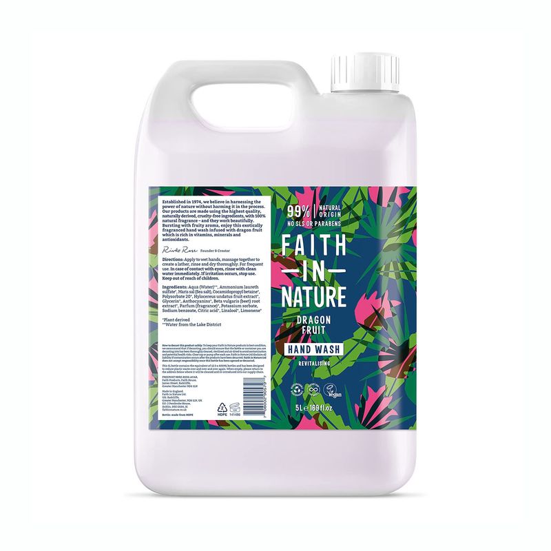 Faith in Nature Dragon Fruit 5ltr Hand Wash