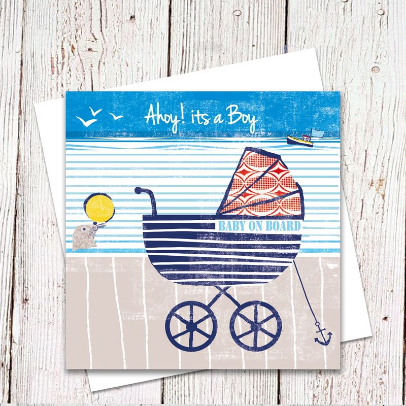 Ahoy! Baby Boy Card