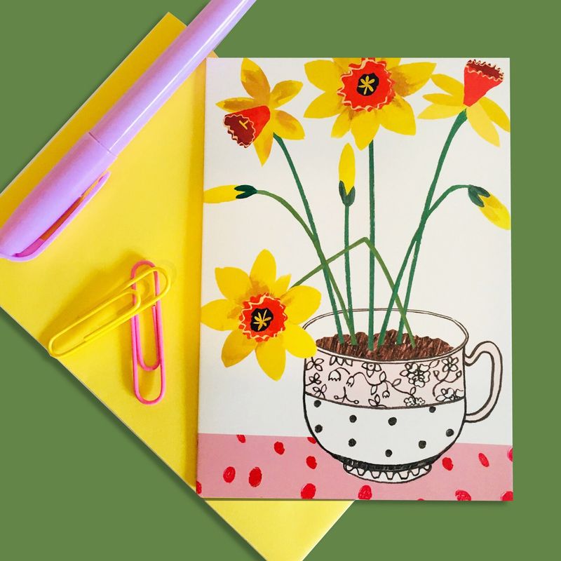 Pack of 6 Daffodil Cards