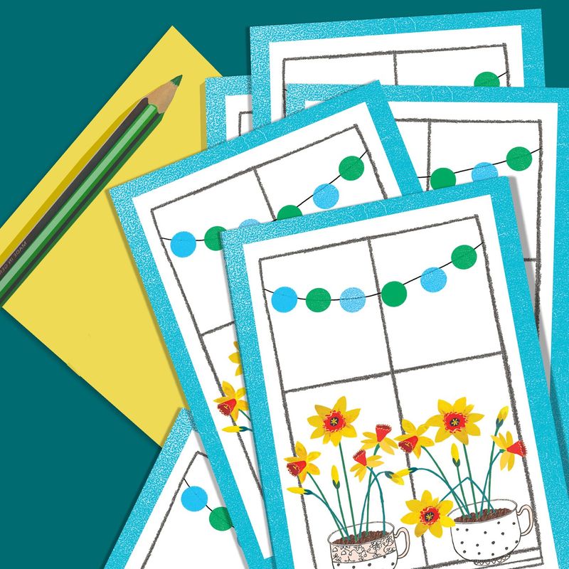 Pack of 6 Daffodil Cards