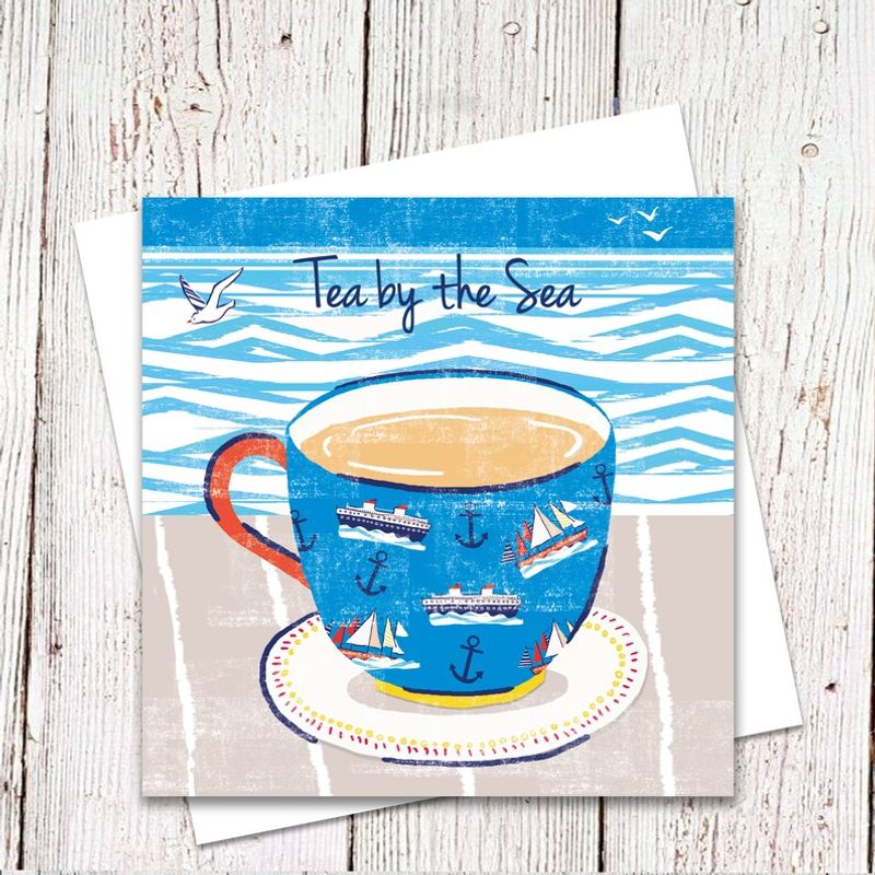 Tea By The Sea Card