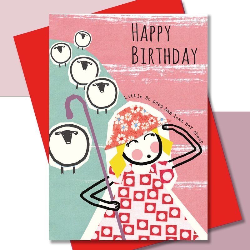 Bo Peep Birthday Card