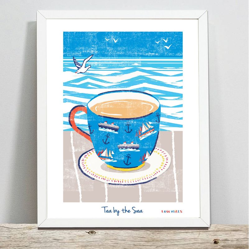 Tea By The Sea Print