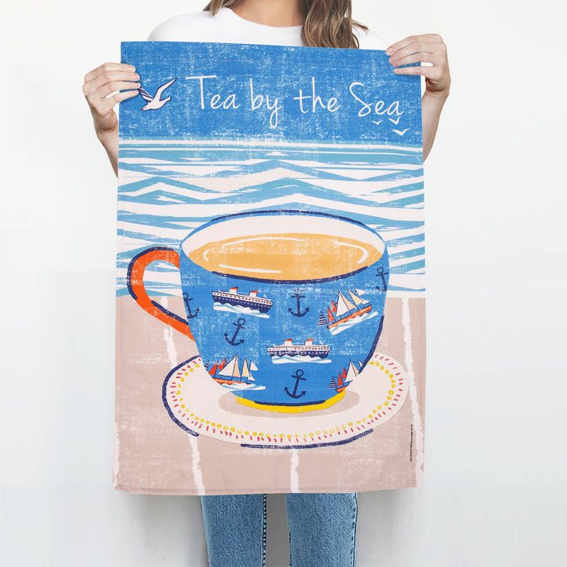 Tea By The Sea Tea Towel
