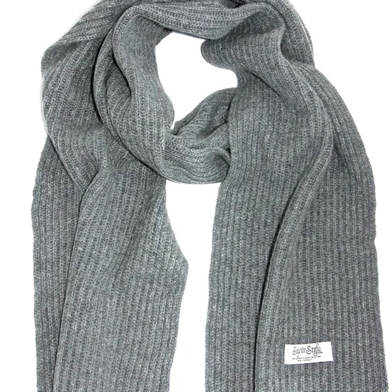 The Ribbed Scarf - Slate