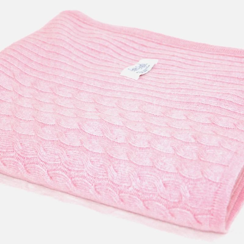 Multi Pattern Baby Blanket - Rose