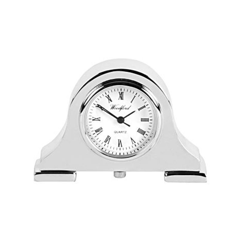 Mini Napoleon Chrome Clock 