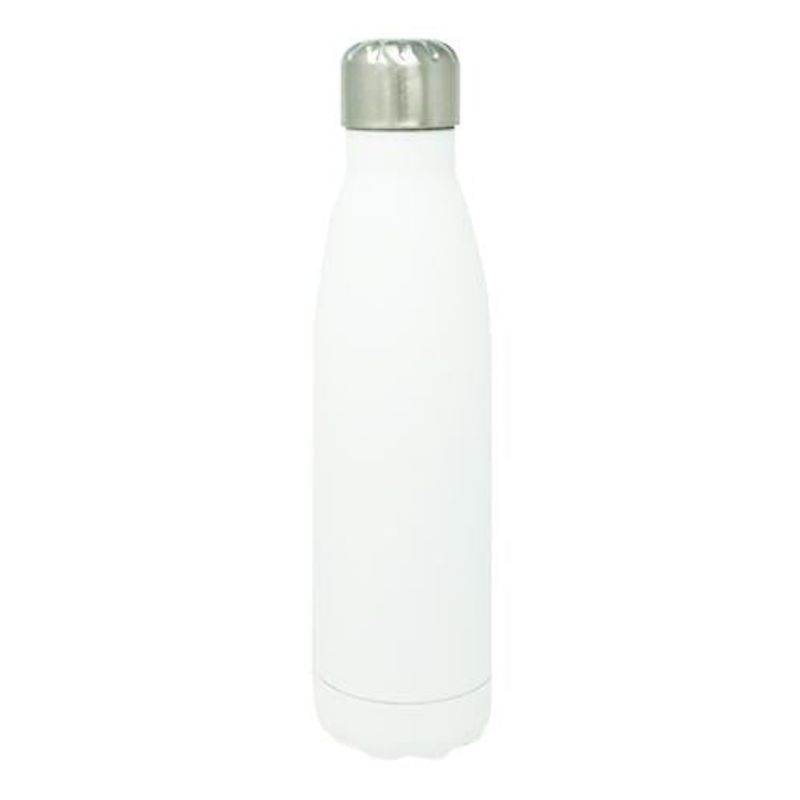 Etched Insulated Bottle - White