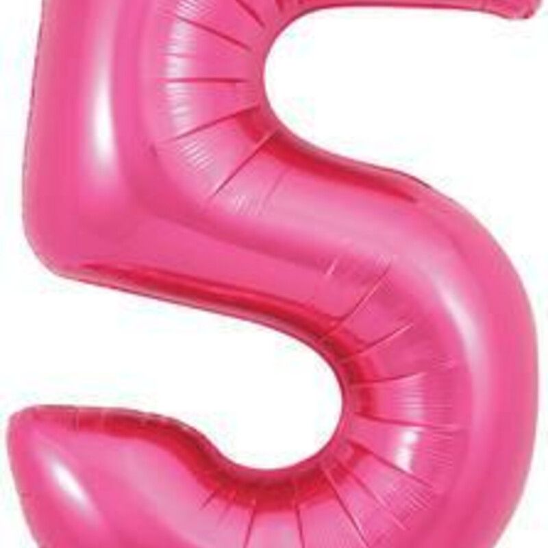 Big Balloon Number Pink Supershape Balloon